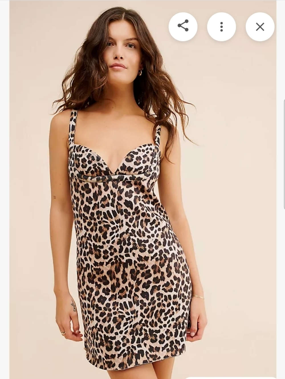 Leopard Print Satin Sheath Bodycon Dress Indie Sleaze Party Anthro Designer